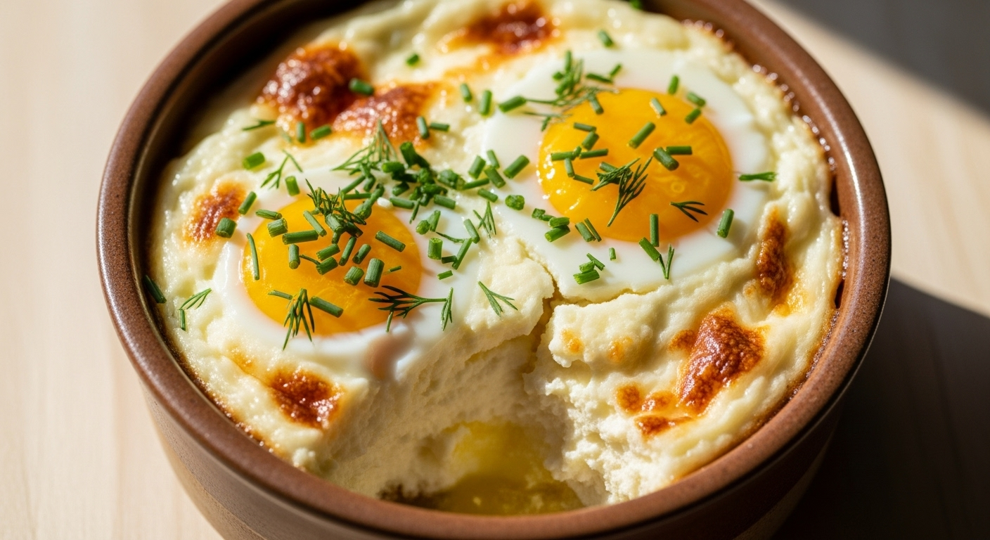 Baked Cottage Cheese Eggs
