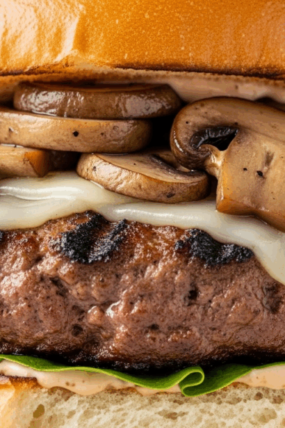 Classic Mushroom Swiss Burger