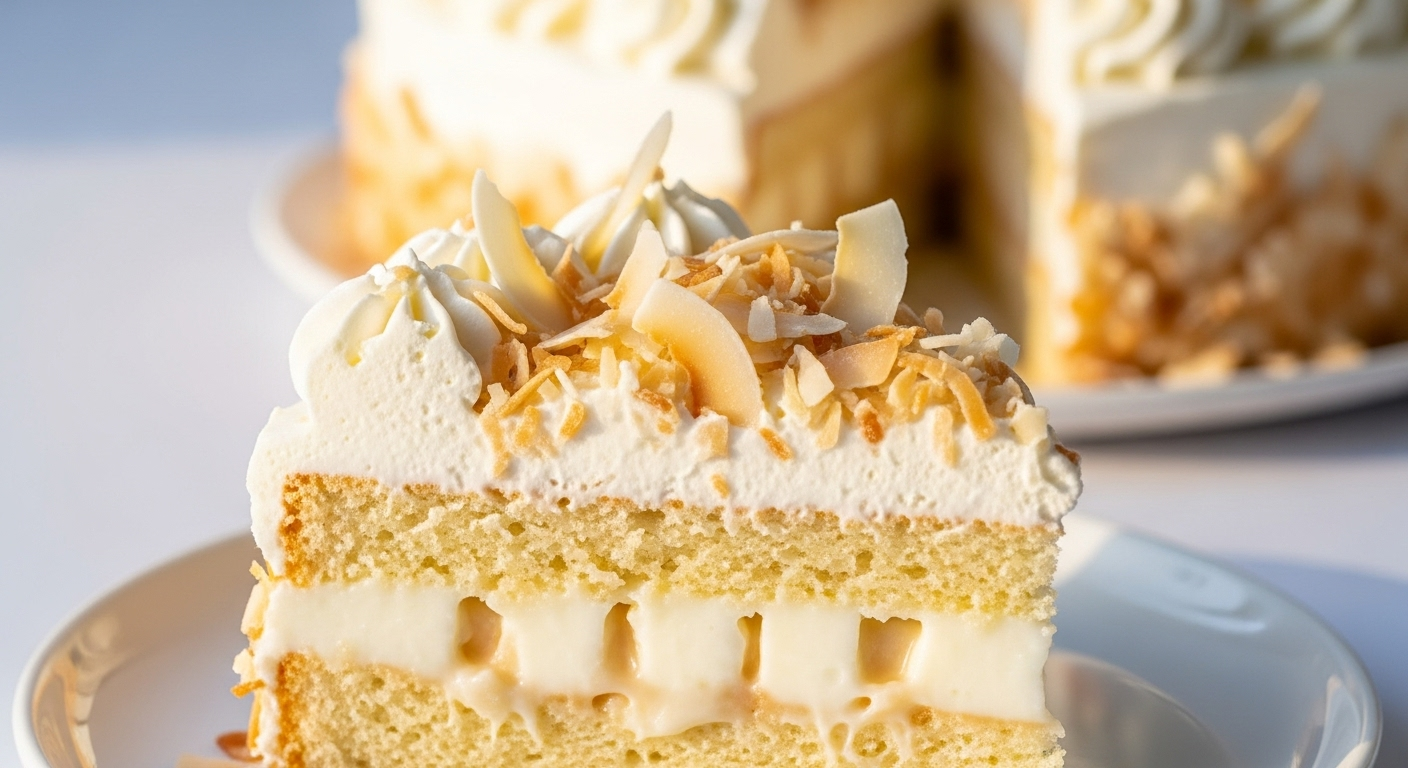 Coconut Cream Poke Cake