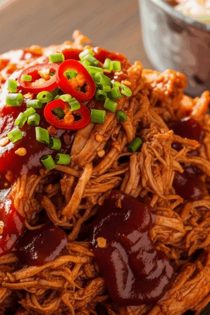 Slow Cooker BBQ Pulled Chicken