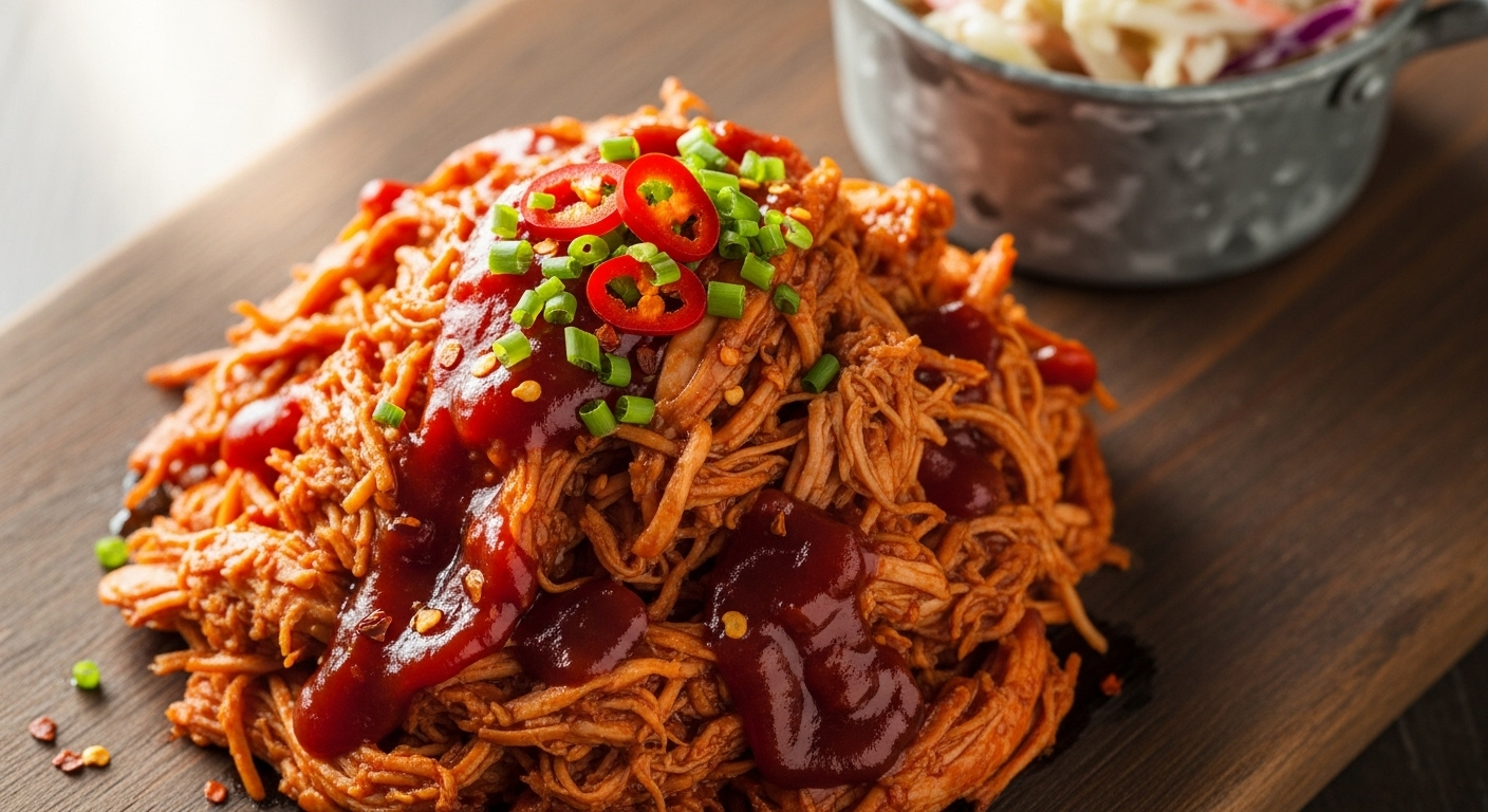 Slow Cooker BBQ Pulled Chicken