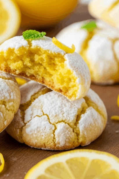 Lemon Crinkle Cookies