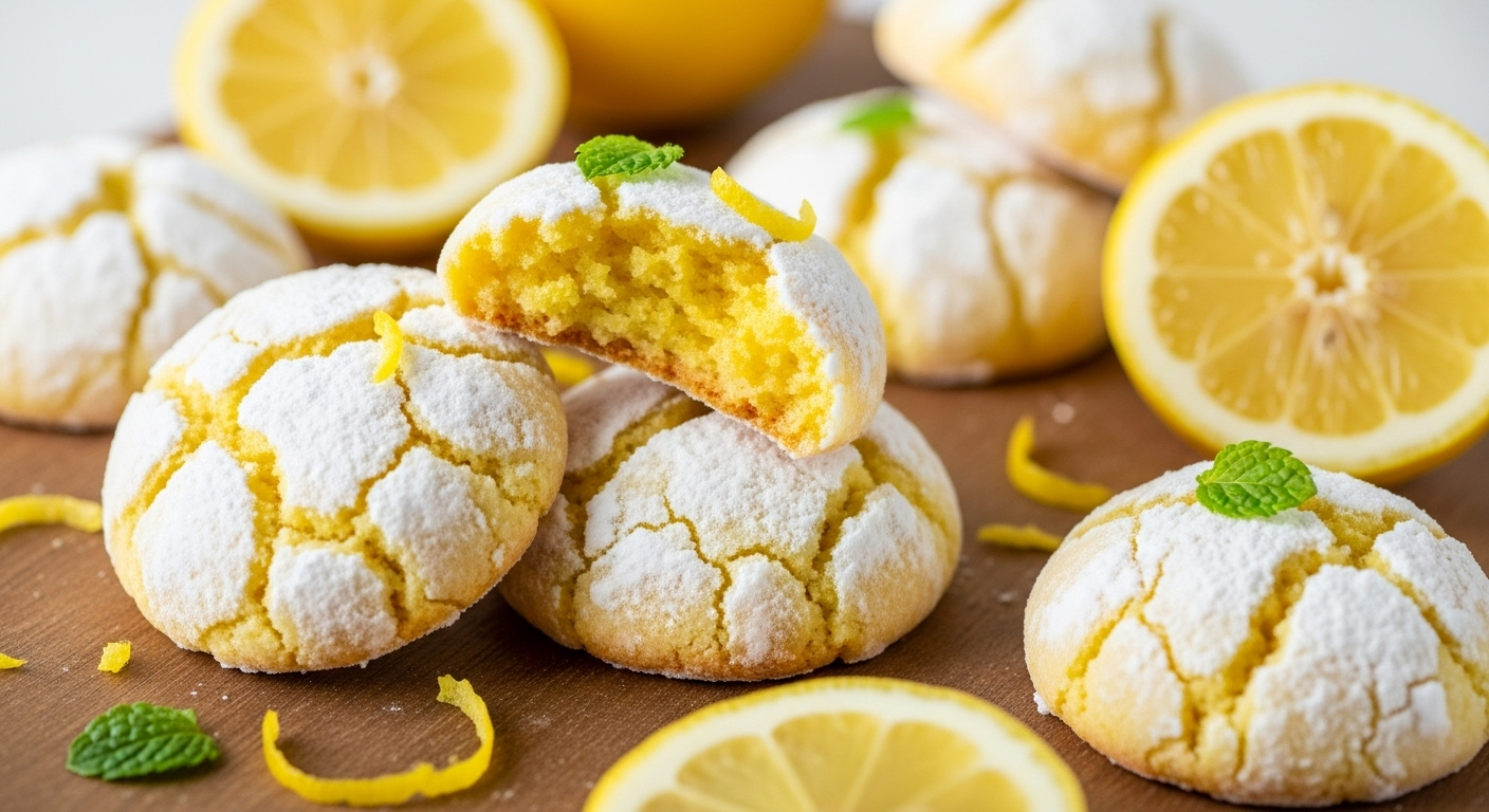 Lemon Crinkle Cookies