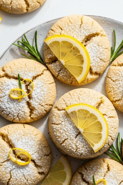 Zesty Lemon Shortbread Cookies