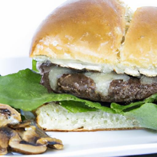 Savor the Classic Mushroom Swiss Burger: A Flavorful delight