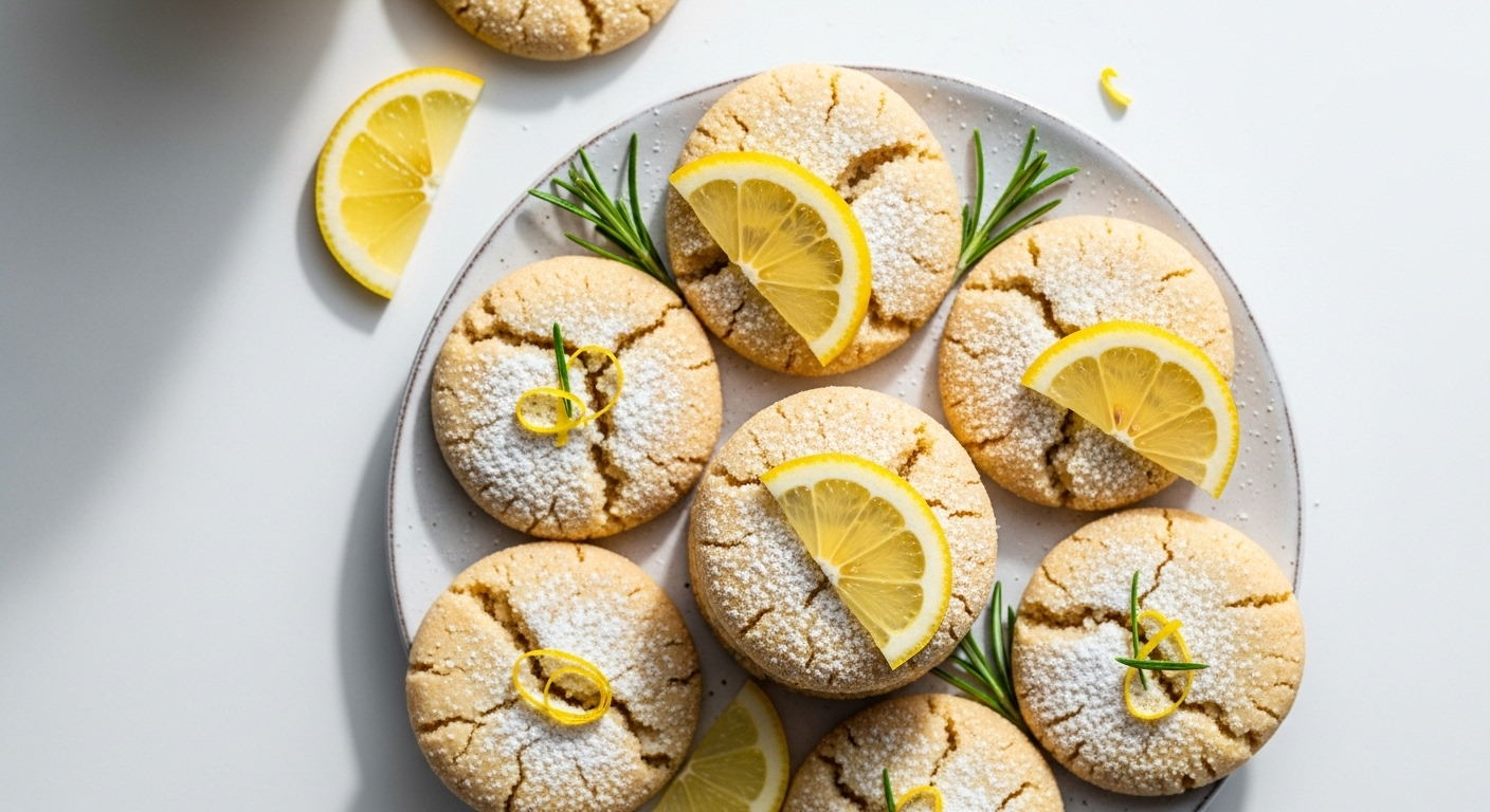 Zesty Lemon Shortbread Cookies