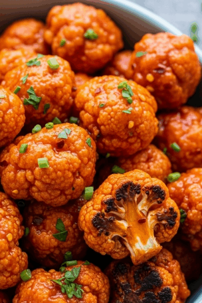 Spicy Buffalo Cauliflower Bites