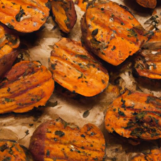 Savor Grilled Sweet Potatoes Infused with Garlic & Herbs
