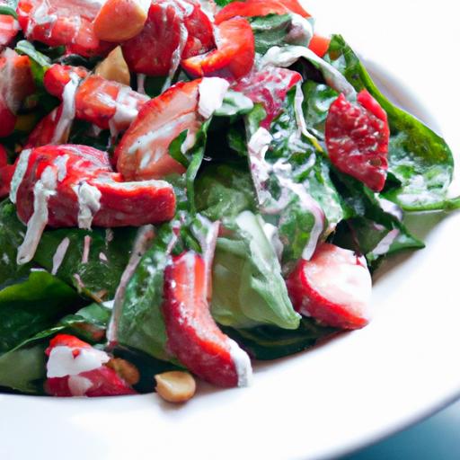 Fresh & Flavorful: Spinach Strawberry Salad with Balsamic Twist