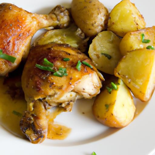Savor Simple Chicken Thighs with Crispy Roasted Potatoes