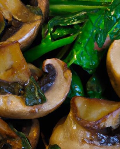 Savor the Flavor: Grilled Portobello Mushrooms with Spinach