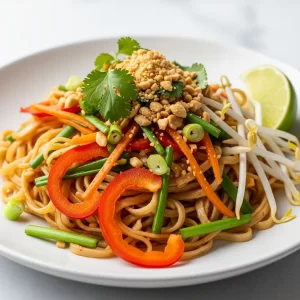 Vibrant Vegan Pad Thai: A Flavorful Plant-Based Delight