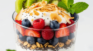 Coconut Yogurt Parfait with Fresh Berries