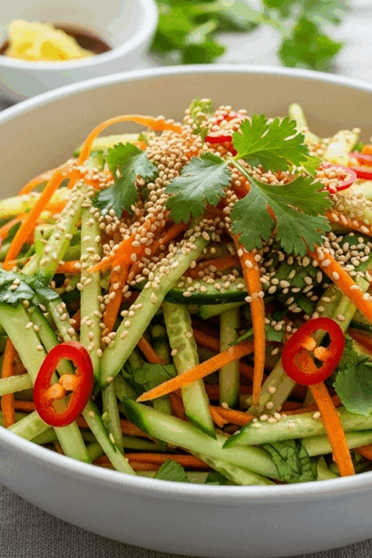 Cucumber Carrot Slaw
