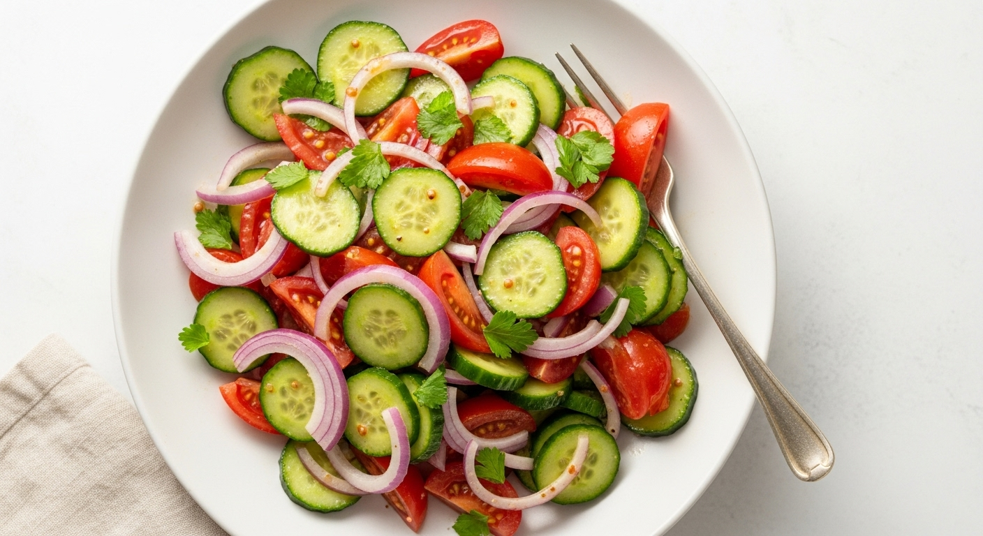 Cucumber Tomato Onion Salad