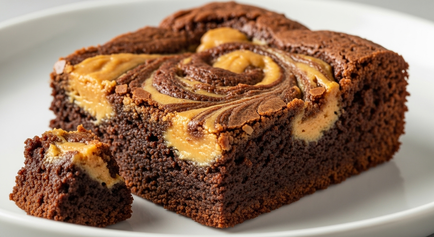 Peanut Butter Swirl Brownies