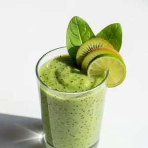 Refreshing Kiwi Spinach & Lime Smoothie: A Zesty Health Boost