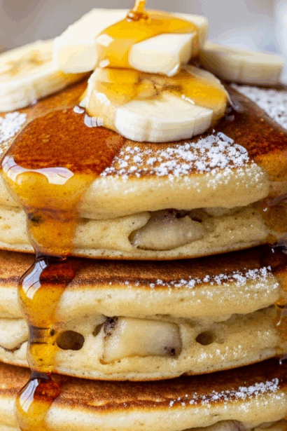 Fluffy Banana Pancakes