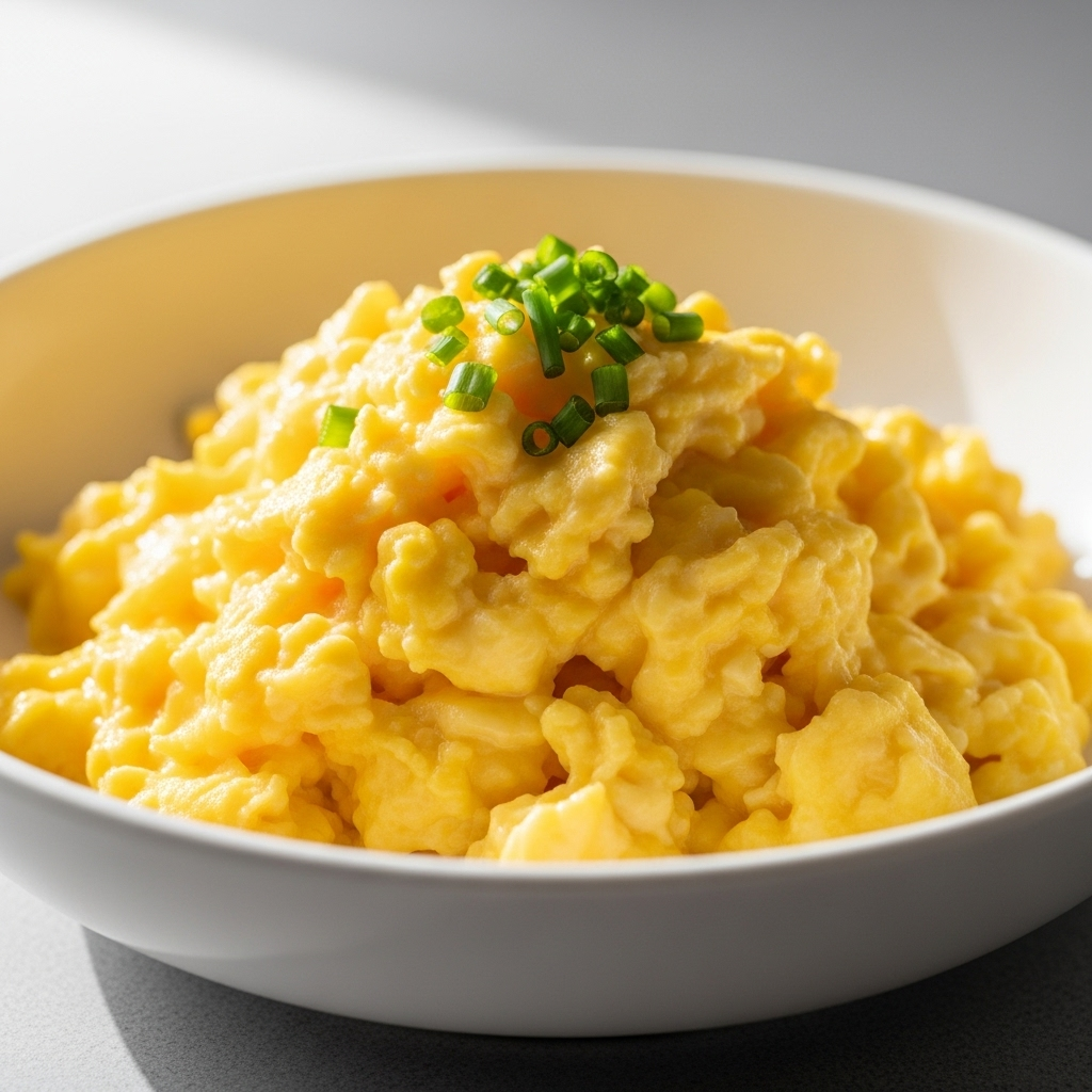 Fluffy scrambled eggs