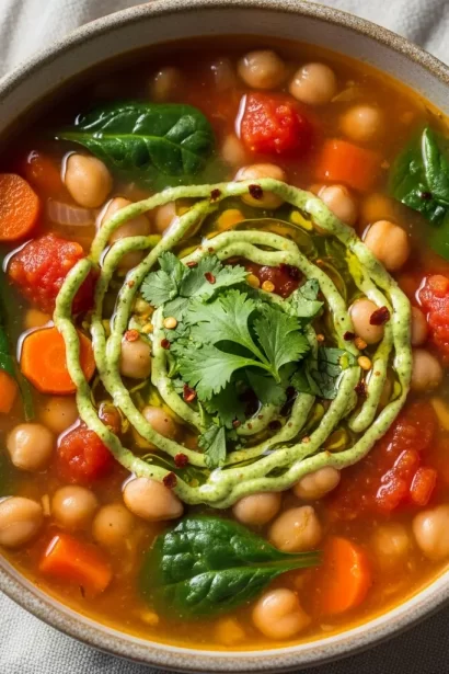 Hearty Garbanzo Bean Soup: Nutritious Comfort in a Bowl
