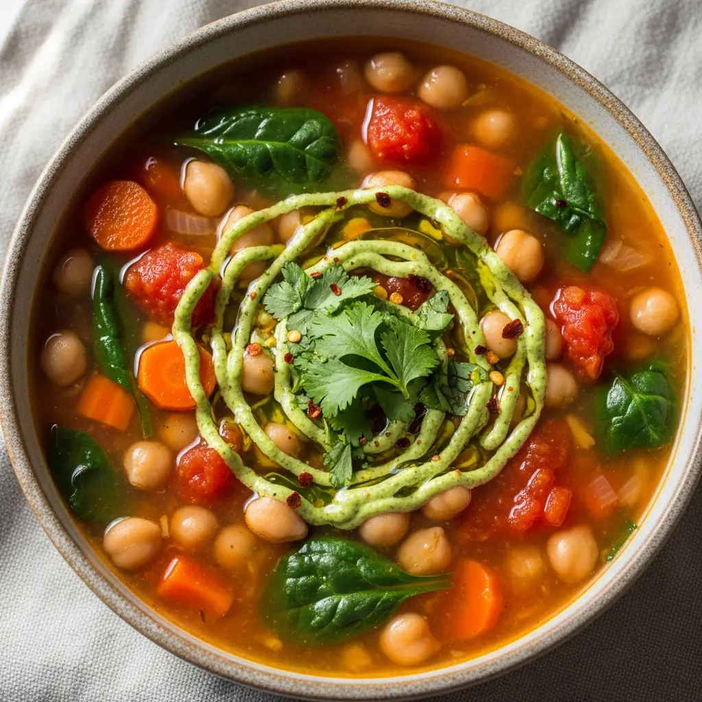 Hearty Garbanzo Bean Soup: Nutritious Comfort in a Bowl