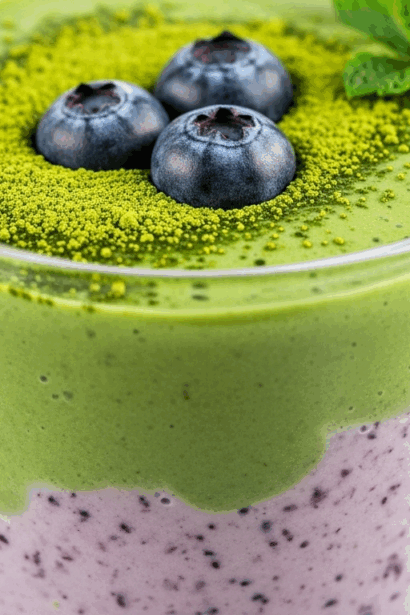 Matcha Blueberry Smoothie