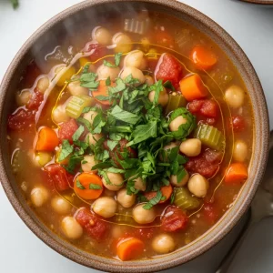 Hearty Garbanzo Bean Soup: Nutritious Comfort in a Bowl