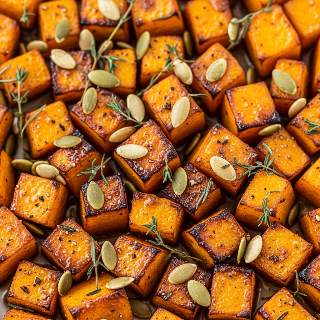 Roasted Pumpkin with Warm Cinnamon & Nutmeg Spice