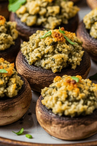 Vegan Stuffed Mushrooms