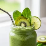 Refreshing Kiwi Spinach & Lime Smoothie: A Zesty Health Boost