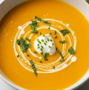 Zesty Carrot ‍& Crystallized Ginger Soup
