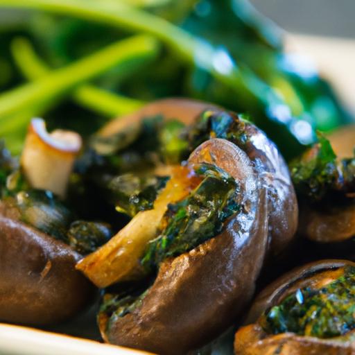 Savor the Flavor: Grilled Portobello Mushrooms with Spinach