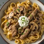 Creamy Beef Stroganoff Made Easy with Mushroom Soup Bliss