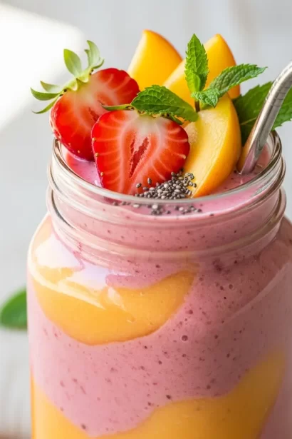 Sip into Summer: The Perfect Strawberry Peach Smoothie Recipe