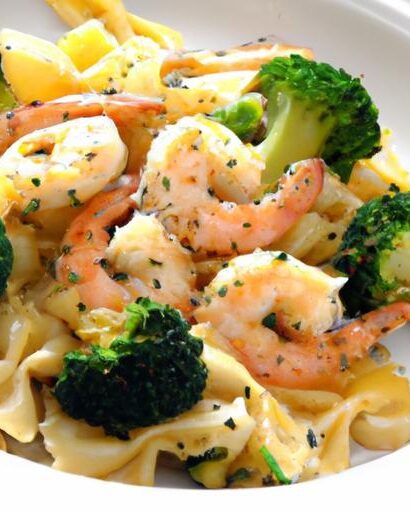 Savor Garlic Butter Shrimp & Broccoli Pasta: A Flavorful Feast