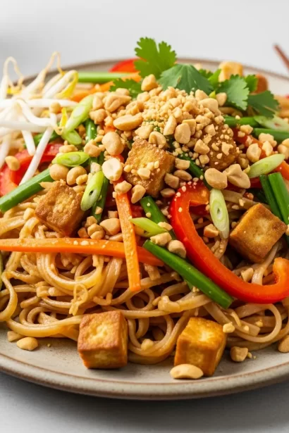Vibrant Vegan Pad Thai: A Flavorful Plant-Based Delight