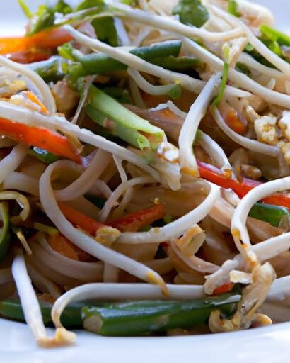 Savor Vibrant Thai Peanut Noodles Loaded with Fresh Veggies