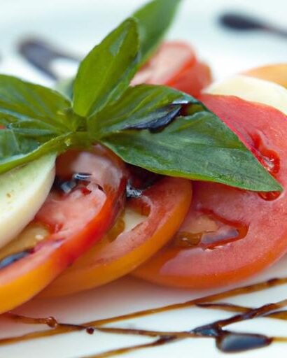 Refreshing Caprese Salad with Sweet Balsamic Glaze Twist