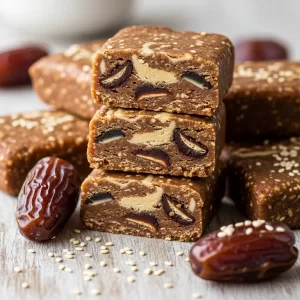 Tahini & Date Protein Bars