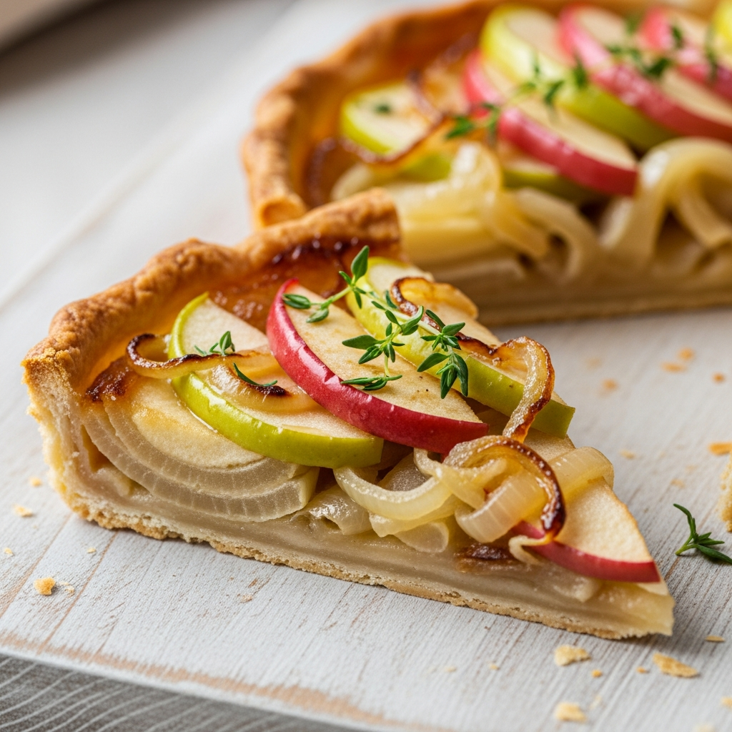 Caramelized Onion Apple Tart