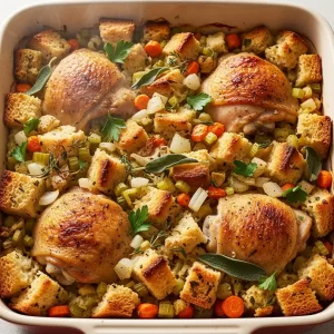 Chicken Stuffing Bake