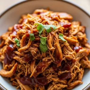 Slow Cooker BBQ Pulled Chicken