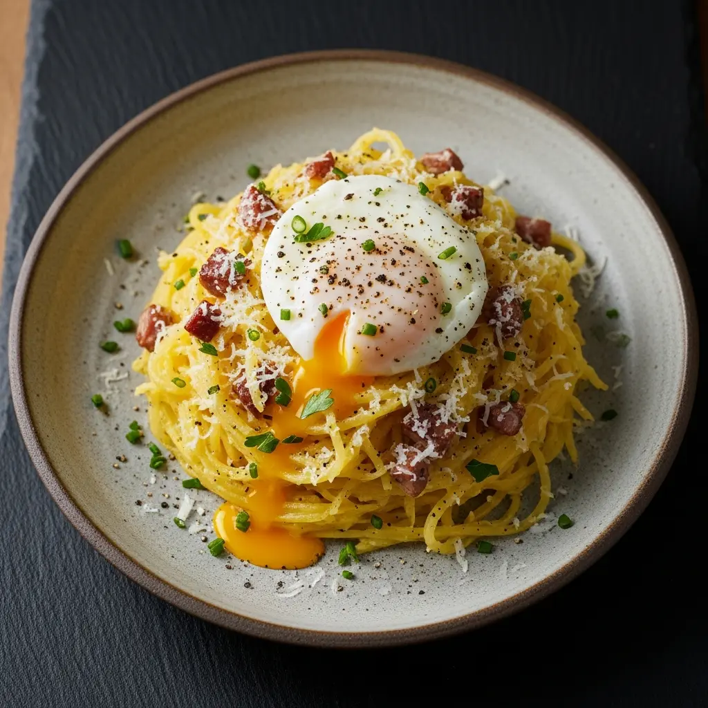 Spaghetti Squash Carbonara