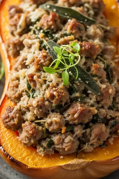Sausage-Stuffed Butternut