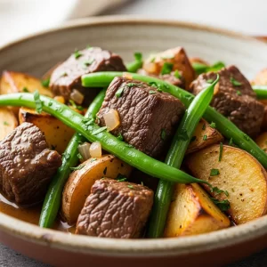 Hearty Beef, Potato & Green Bean