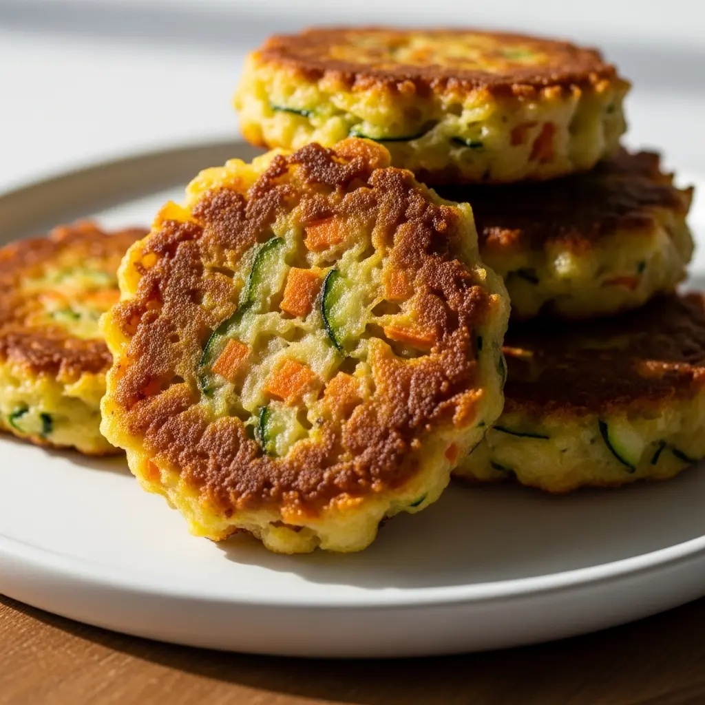 Crispy Baked Zucchini & Carrot Fritters: A Healthy Twist