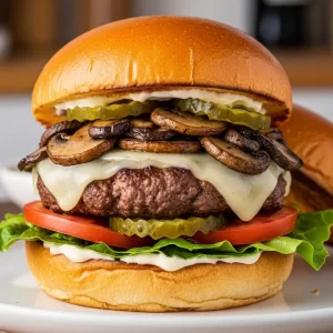 Mushroom Swiss Burger