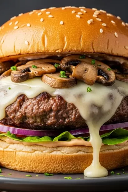 Mushroom Swiss Burger