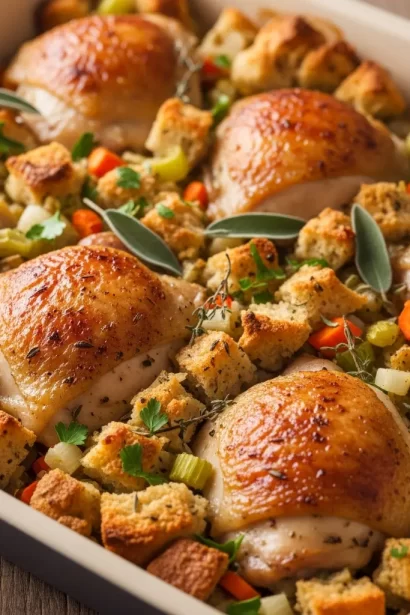 Chicken Stuffing Bake