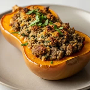 Sausage-Stuffed Butternut